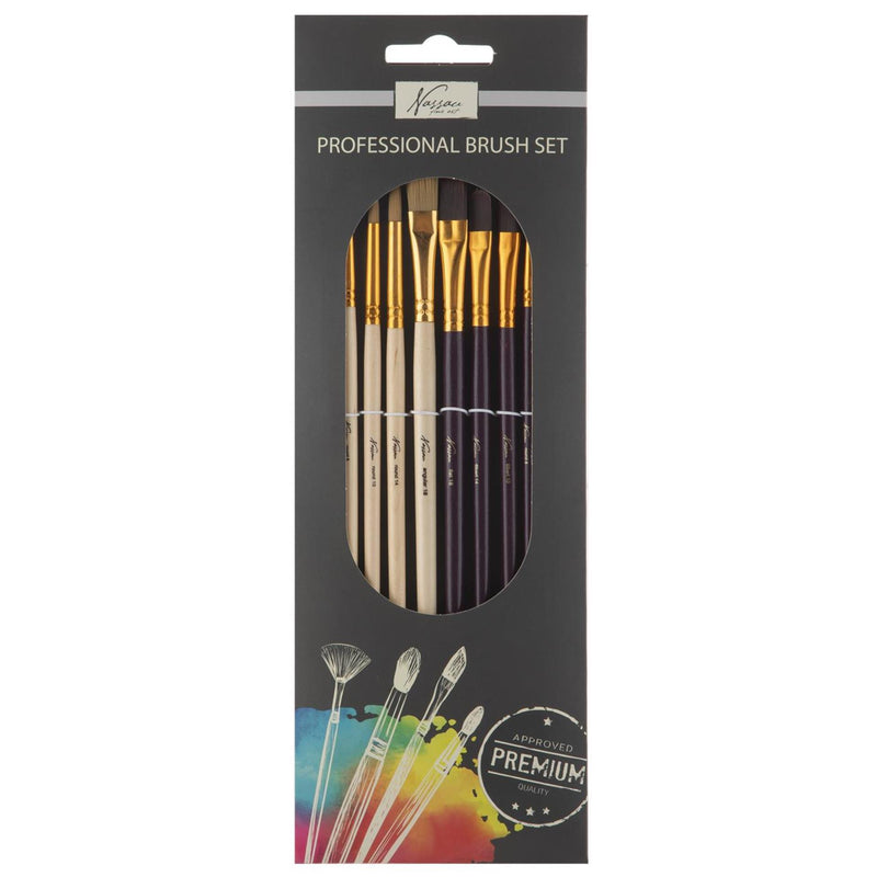 Nassau Fine Art Professional Brush Set (10 Pieces)