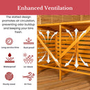 1.33m x 1.25m Large Wooden Outdoor Garden Double Wheelie Bin Store Storage for 2 Bins