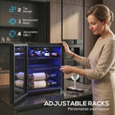 HOMCOM 12 Bottle Wine Cooler, 4-16°C Under Counter Drinks Beer Wine Fridge