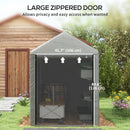 Outsunny 1.2 x 1.8m Portable Garden Shed for Motorbikes, Garden Tools, Bikes