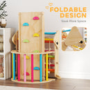 AIYAPLAY 8-in-1 Toddler Climbing Frame, Play Triangle Set, Multicolour