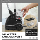 HOMCOM Clothes Steamer with Adjustable Pole 41-110 cm Black