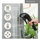 HOMCOM Clothes Steamer with Adjustable Pole 41-110 cm Black