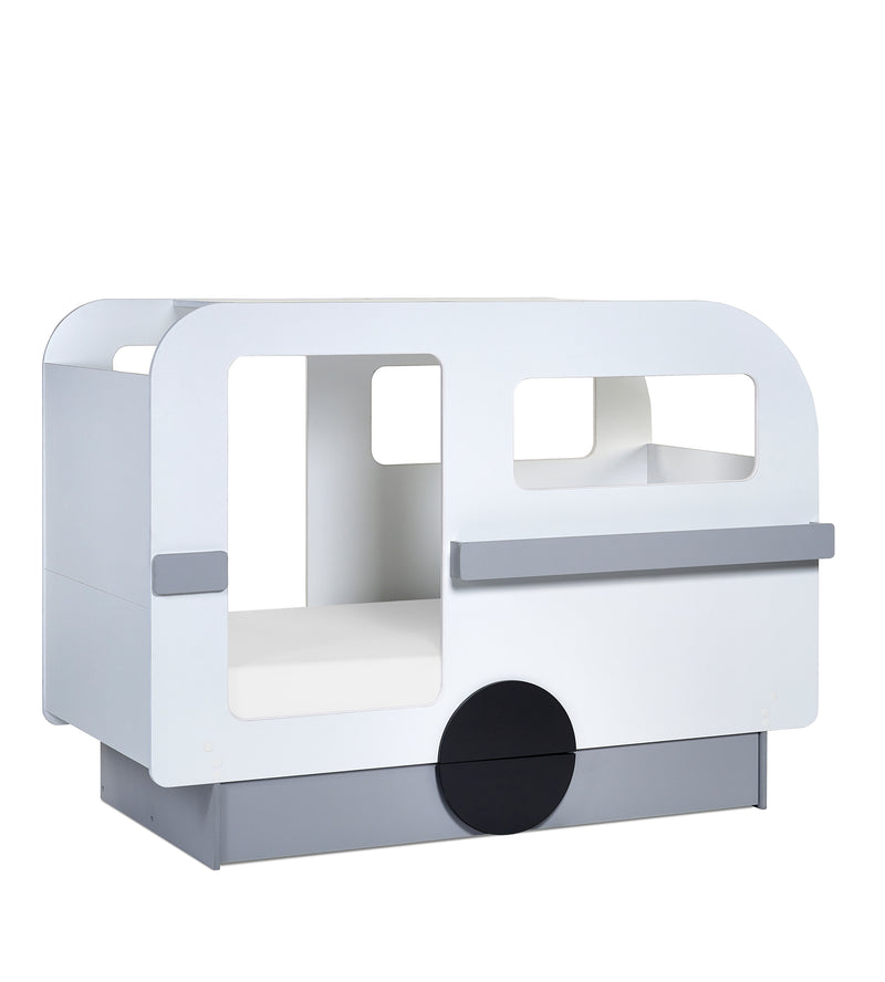 Tourer Caravan Bed - Vapor Grey And White