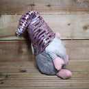 46cm Plush Christmas Bearded Gonk with Pink & Silver Sequined Hat Christmas Decoration