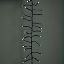 18.5m 1440 LED Christmas Cluster Multi-Action String Lights with Timer in White & Warm White