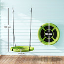 AIYAPLAY Nest Swing Seat, 100 cm Saucer Tree Swing Set for Kids, Purple