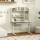 AIYAPLAY Kids Desk, Study Desk For Kids Height Adjustable With Tilt-Desktop