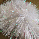 2m x 10cm Festive Tinsel Garland Christmas Tree Decoration Iridescent White
