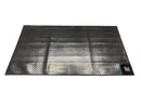 Awning Tunnel Mat 1500mm x 800mm Black Rubber with Blue Edge Trim