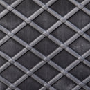 30cm/39cm Square Plastic Pewter Effect Grey Garden Patio Planter