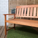 Cartmel 3 Seater Outdoor Wooden Garden Patio Bench