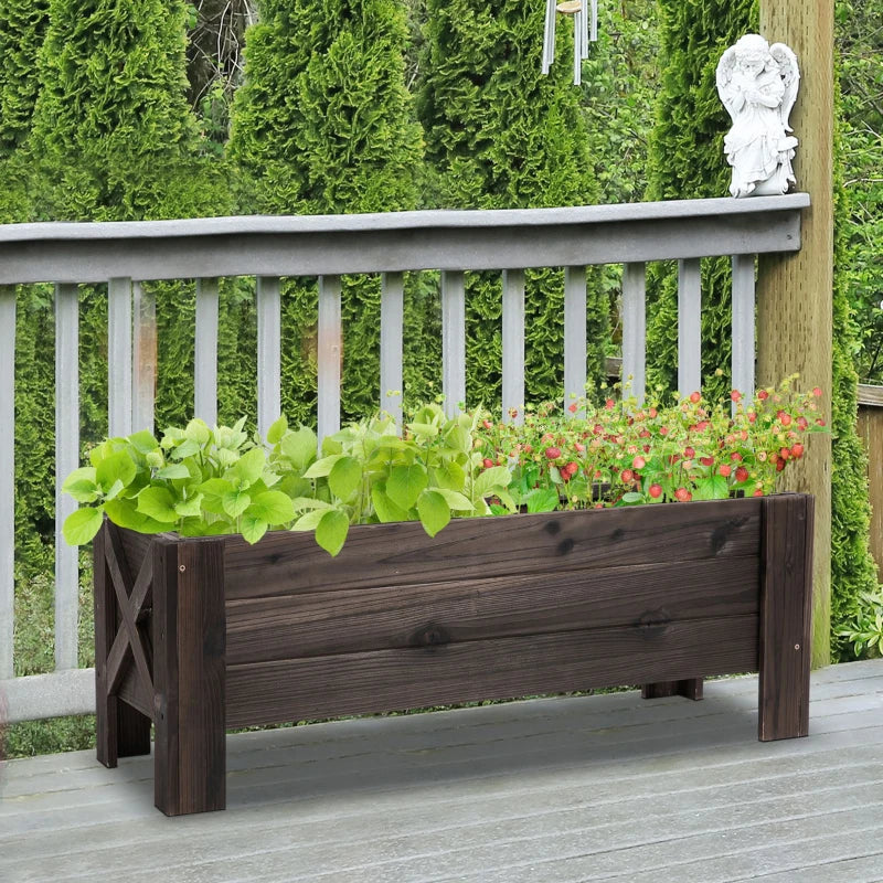 Outsunny Garden Raised Bed 100x36.5x36 cm