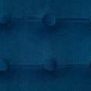 HOMCOM Square Footstool Small Ottoman With Wood Legs For Bedroom