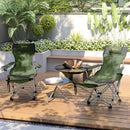 Outsunny Set Of 2 Reclining Camping Chairs