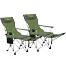 Outsunny Set Of 2 Reclining Camping Chairs