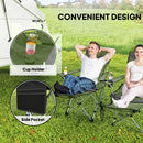 Outsunny Set Of 2 Reclining Camping Chairs