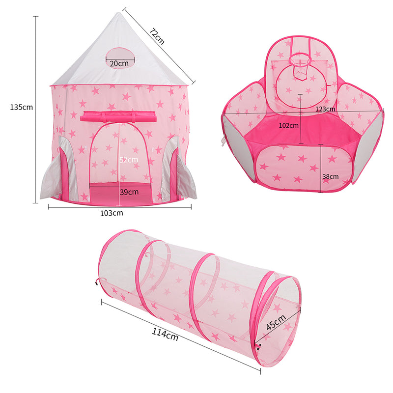 Kidkid Kids Pop-up Play Tent, Tunnel and Ball Pit Set