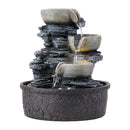 Breeins Tabletop Waterfall Fountain with LED Lighting