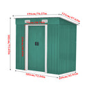 Livingandhome Compact Metal Storage Tool Shed For Garden Patio