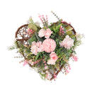 Lifeideas Rustic Assorted Flowers Heart-shaped Wreath Wedding Decoration