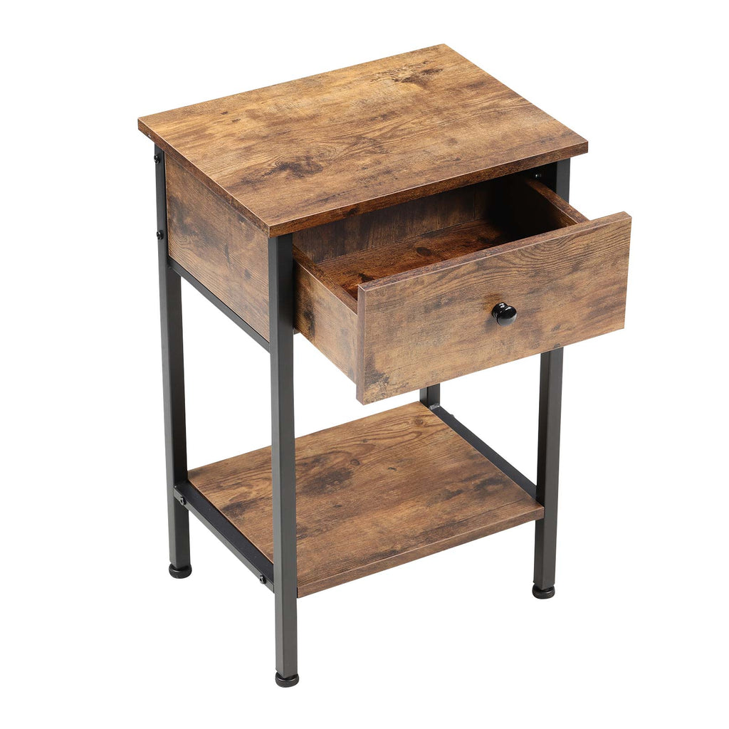 Particleboard Table Livingandhome Particleboard Industrial Side Table