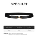 Modishion Stretchy Fashion Waist Belt with Bow Buckle