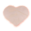 Lifeideas Heart Shaped Super Soft Shaggy Area Rug Pink