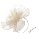 Beige-white Vintage Fashion Fascinator