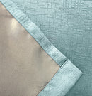 Enhanced Living Vogue Sky Blue Eyelet Thermal Noise reducing Dim Out Curtains - Pair