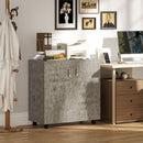 Vinsetto 2-Tier Locking Filing Cabinet Office Storage Cabinet