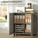 Vinsetto 2-Tier Locking Filing Cabinet Office Storage Cabinet