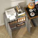 Vinsetto 2-Tier Locking Filing Cabinet Office Storage Cabinet