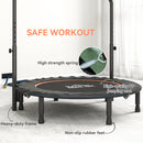 HOMCOM 40 Inch Foldable Mini Fitness Trampoline With Foam Handle