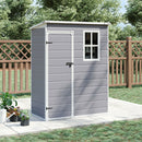 Livingandhome Plastic Outdoor Garden Tool Shed