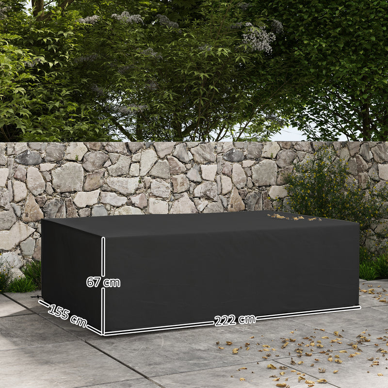 Outsunny Garden Furniture Cover Outdoor Waterproof Rattan Set Rain Protection