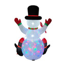 Lifeideas 6ft Christmas Inflatable Snowman and Penguins Decoration with LED Lights