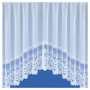 Traditional Base Design White Net Lace Curtain Jardiniere with Elevated Base