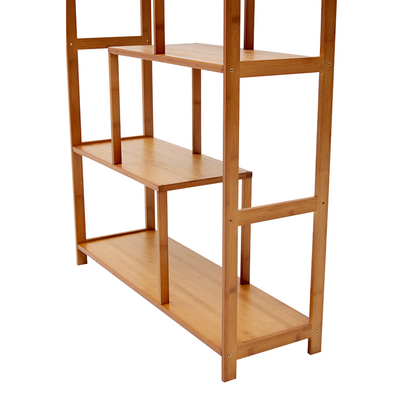Livingandhome 7-Tier Wooden Bookcase Display Stand