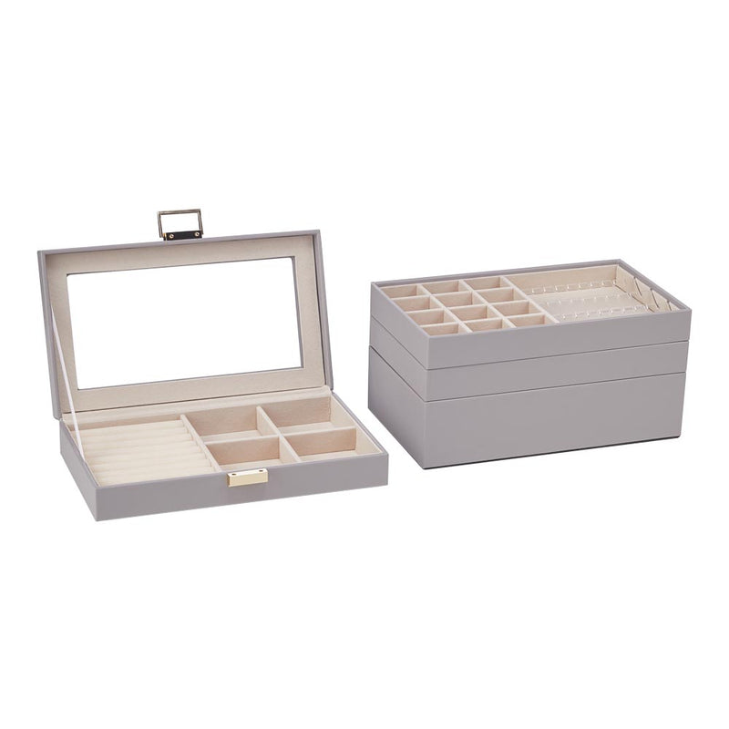 Sheonly 4-Tier Jewellery Storage Box with Transparent Lid