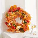 Autumn Harvest Wreath With LED Lights
