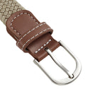 Casual Elastic Braided Belt With D-shape Pin Buckle