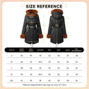 Mid-Length Hooded Coat With Drawstring Waist