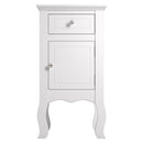 Cottonfy UK Wooden Nightstand with Drawer