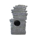 Livingandhome Garden Water Feature Outdoor LED Waterfall Fountain Rockery Decor