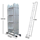 4.6m Large Lightweight Aluminium Folding Multi-position Work Platform Ladder