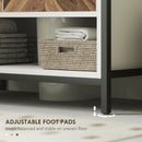 HOMCOM Bathroom Under Sink Cabinet For Basin With Or Without Pedestal Cream