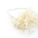 Feather Flower Fascinator Headband