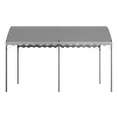 Garden Sanctuary Outdoor Metal Arched Pergola with Shade