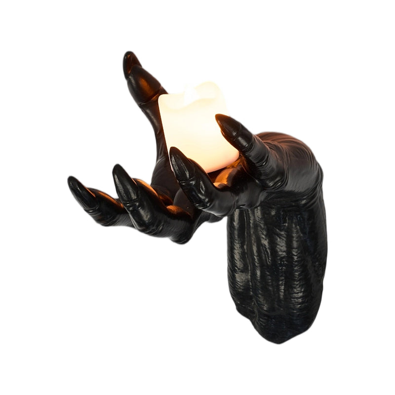 LED Candle Holding Wall Hands Set